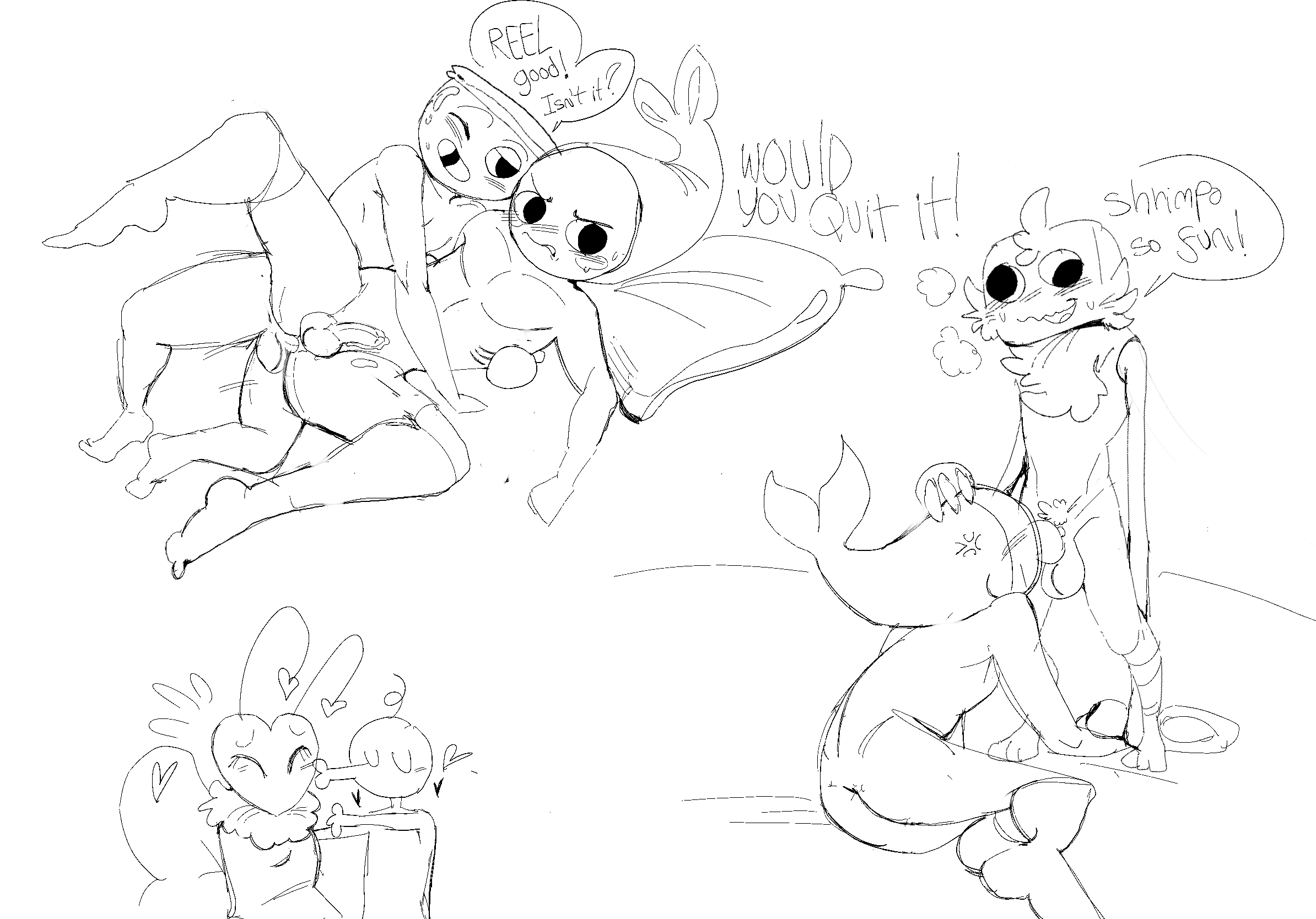 NSFW Shrimpo and Finn- Arousing AI Interactions.